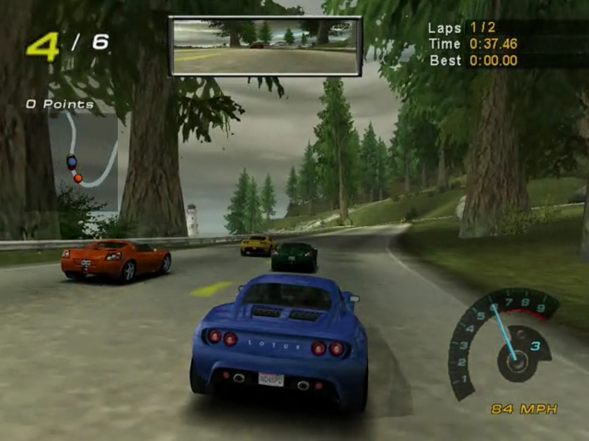 Need for Speed: Hot Pursuit 2 gameplay for Nintendo GameCube (GC) racing video game 