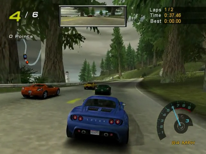 Need for Speed: Hot Pursuit 2 gameplay for Nintendo GameCube (GC) racing video game 
