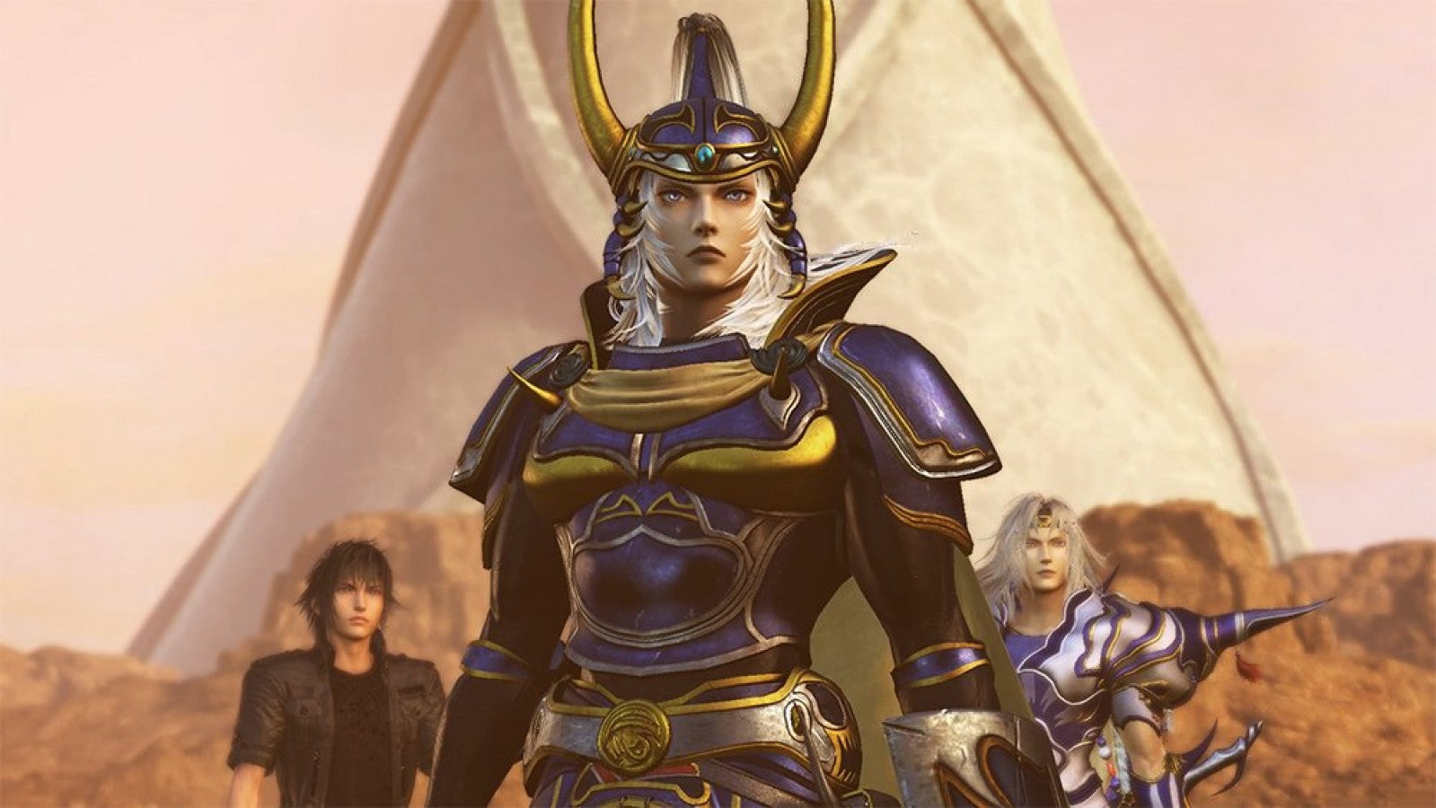 Dissidia Final Fantasy NT Steelbook Edition for PlayStation 4, gameplay for a fighting action video game with team-based battles, Final Fantasy characters, arena combat, and competitive multiplayer gameplay