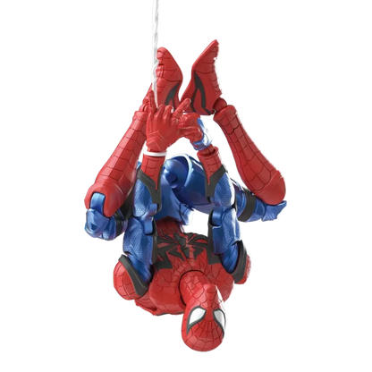 Blokees Marvel Rivals Champion Class 06 Spider Man collectible model kit inspired design featuring dynamic superhero action aesthetic iconic web slinger pose detailed armor style suit components articulated display figure Marvel gaming universe collectible presentation