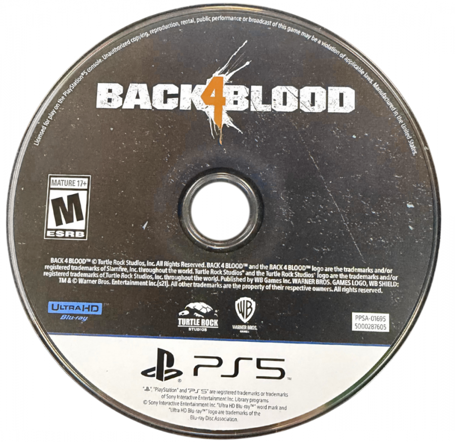 Back 4 Blood disc for PlayStation 5 (PS5) action shooter video game