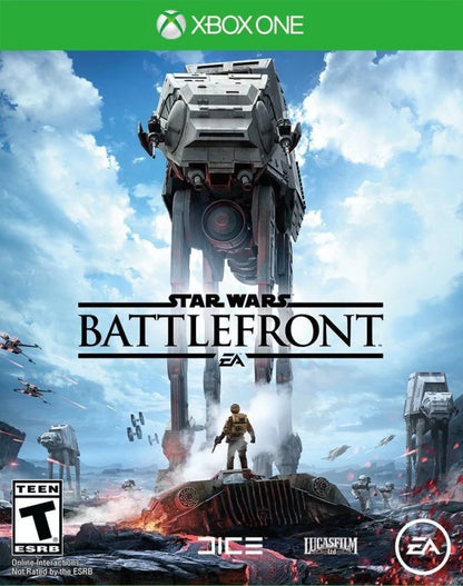 Star Wars Battlefront – Xbox One (XONE) cover art for sci-fi first-person and third-person shooter video game
