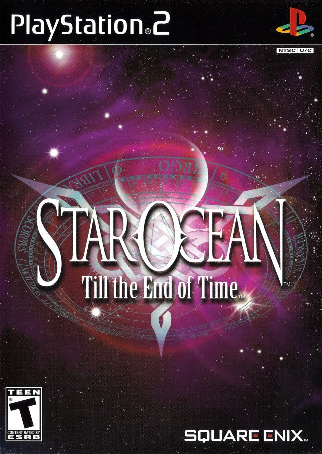 Star Ocean Till the End of Time PS2 PlayStation 2 JRPG role playing game sci fi fantasy adventure real time combat retro video game cover art