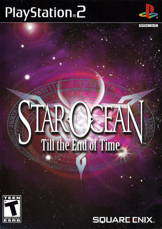 Star Ocean Till the End of Time PS2 PlayStation 2 JRPG role playing game sci fi fantasy adventure real time combat retro video game cover art
