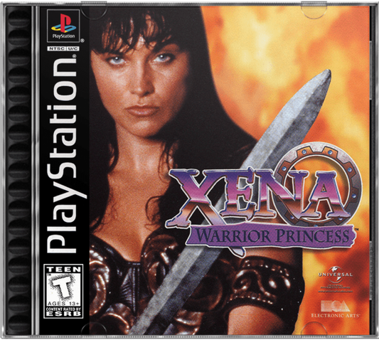 Xena Warrior Princess cover art for PlayStation 1 (PS1) video game