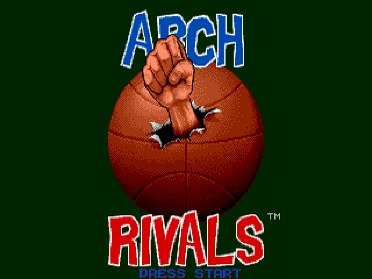 Arch Rivals title screen for Sega Genesis (GEN) video game