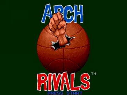 Arch Rivals title screen for Sega Genesis (GEN) video game