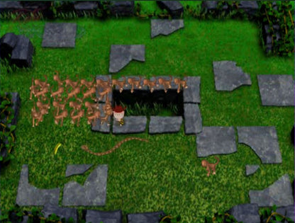 The Wild Thornberrys Animal Adventures game for the PlayStation featuring educational adventure gameplay with puzzle solving wildlife exploration and mini games as Eliza uses her ability to talk to animals across various environments gameplay