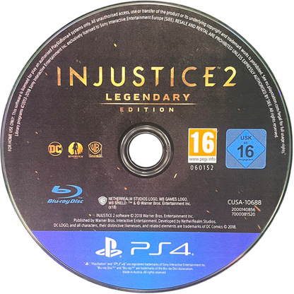 Injustice 2 Legendary Edition PlayStation 4 PS4 for retro video game enthusiasts featuring superhero fighting gameplay iconic DC Comics character roster cinematic story mode combo based combat customizable character progression competitive multiplayer battles and collectible gaming appeal disc