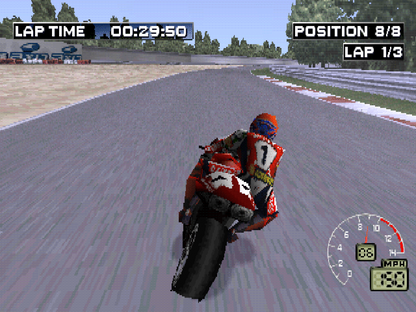 Superbike 2000 gameplay for PlayStation 1 (PS1) motorcycle racing video game