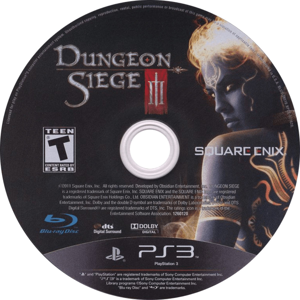Dungeon Siege III PlayStation 3 PS3 video game featuring action role playing gameplay fantasy adventure dungeon exploration real time combat character classes weapon upgrades magical abilities enemy battles quests and classic PlayStation 3 gameplay retro video game collection collectible gaming appeal disc