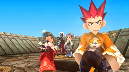 Threads of Fate Sony PlayStation PS1 video game featuring action role playing gameplay Rue and Mint characters fantasy adventure real time combat magical abilities character transformations exploration quests and classic 32 bit PlayStation gameplay retro video game collection collectible gaming appeal gameplay