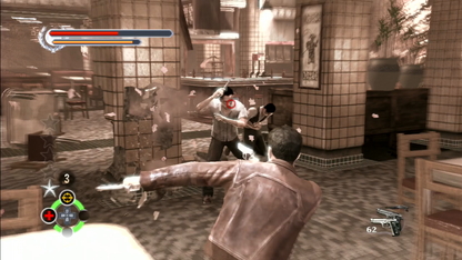 Stranglehold Collector’s Edition Xbox 360 game featuring cinematic third-person shooter action inspired by John Woo’s Hard Boiled starring Inspector Tequila slow motion gunplay destructible environments bonus content and collectible packaging gameplay