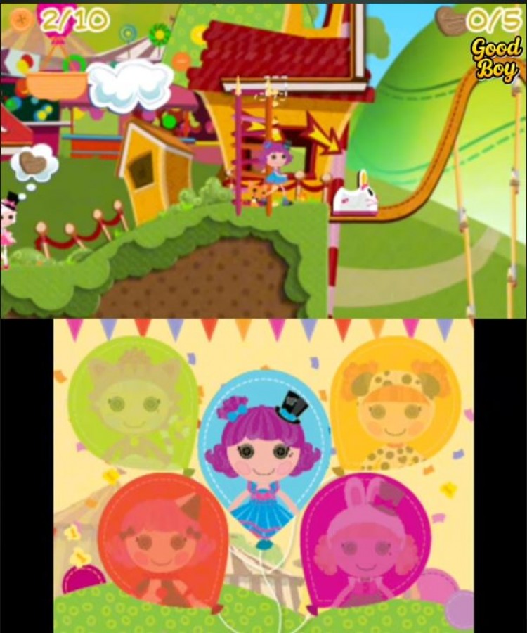Lalaloopsy: Carnival of Friends – Nintendo DS: Explore a colorful carnival, complete fun mini-games, and interact with your favorite Lalaloopsy characters gameplay