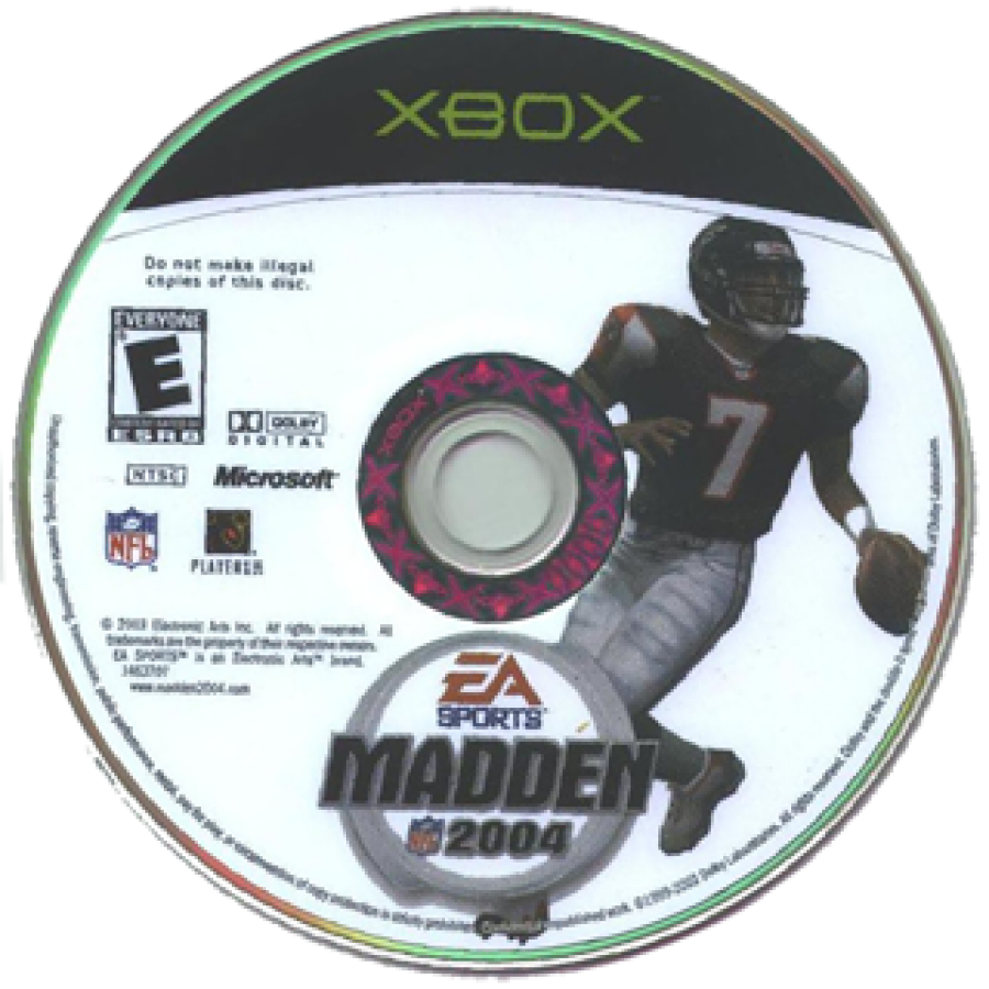 Madden NFL 2004 disc for Xbox (XBOX) video game