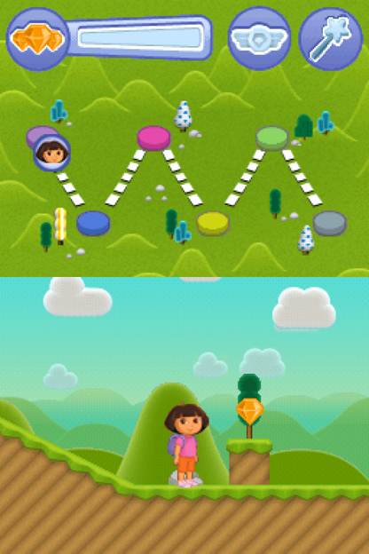 Team Umizoomi & Dora's: Fantastic Flight gameplay for Nintendo DS (DS) educational adventure video game