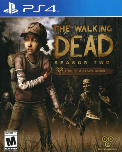 The Walking Dead: Season Two – PlayStation 4 (PS4) video game cover image, episodic interactive drama adventure.