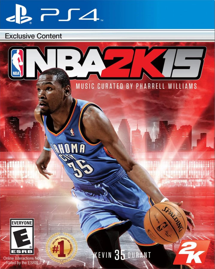 NBA 2K15 – PlayStation 4 (PS4) video game cover art, basketball sports simulation game