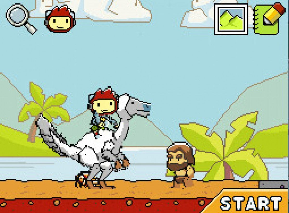 Scribblenauts Collection Nintendo DS puzzle action game word based gameplay summon objects Maxwell adventure creative problem solving open ended puzzles 5th Cell WB Games touch screen stylus controls Nintendo DS software video game title gameplay