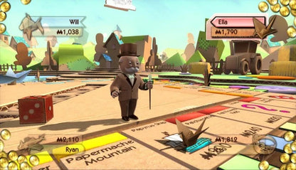 Monopoly for Wii digital board game video game featuring family friendly multiplayer gameplay iconic Monopoly properties and classic turn based strategy experience gameplay