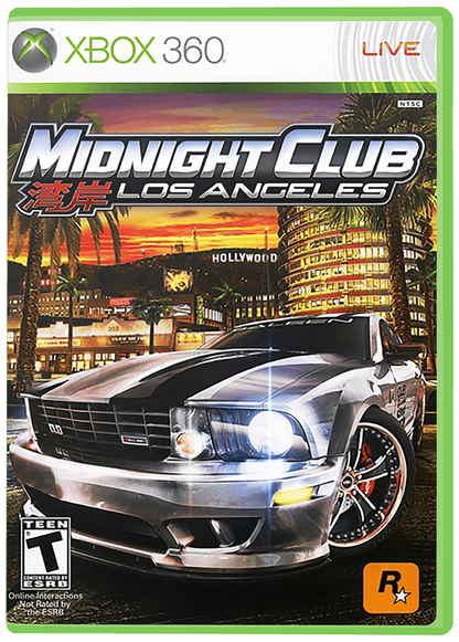 Midnight Club Los Angeles – Xbox 360 (X360) cover art 
