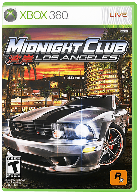 Midnight Club Los Angeles – Xbox 360 (X360) cover art 