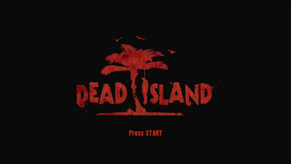 Dead Island start screen for Xbox 360 (X360) open-world survival horror video game