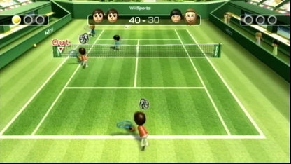 Wii Sports Player's Choice Nintendo Wii for retro video game enthusiasts featuring motion controlled sports gameplay tennis baseball bowling golf boxing family friendly multiplayer action intuitive Wii Remote controls and collectible gaming appeal tennis 