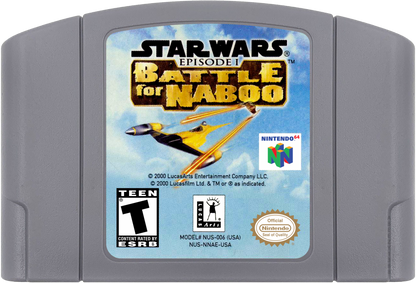 Star Wars Battle for Naboo cartridge for Nintendo 64 N64 video game