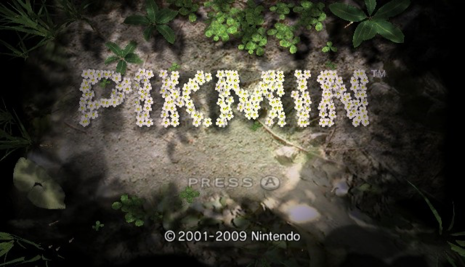 New Play Control: Pikmin – Nintendo Wii (Wii) real-time strategy puzzle action video game title screen