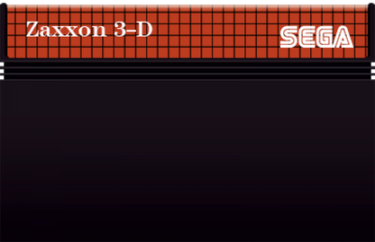 Zaxxon 3D Sega Master System SMS for arcade shooter video game fans featuring three dimensional scrolling gameplay futuristic space environments enemy aircraft obstacles missile attacks fuel management high score challenges and classic Sega Master System action collectible retro gaming appeal game cartridge