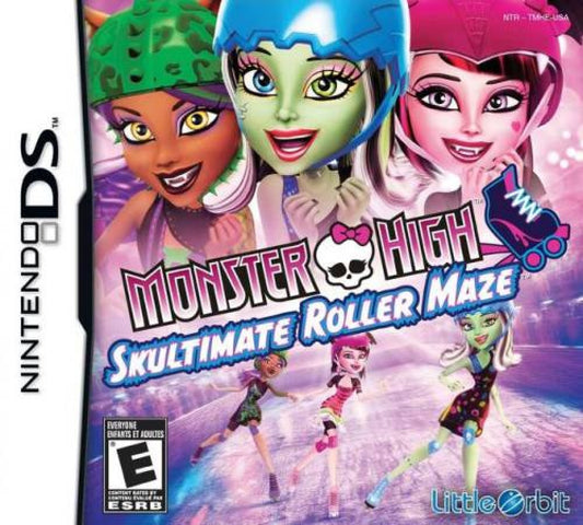 Monster High: Skulltimate Roller Maze cover art for Nintendo DS (DS) video game
