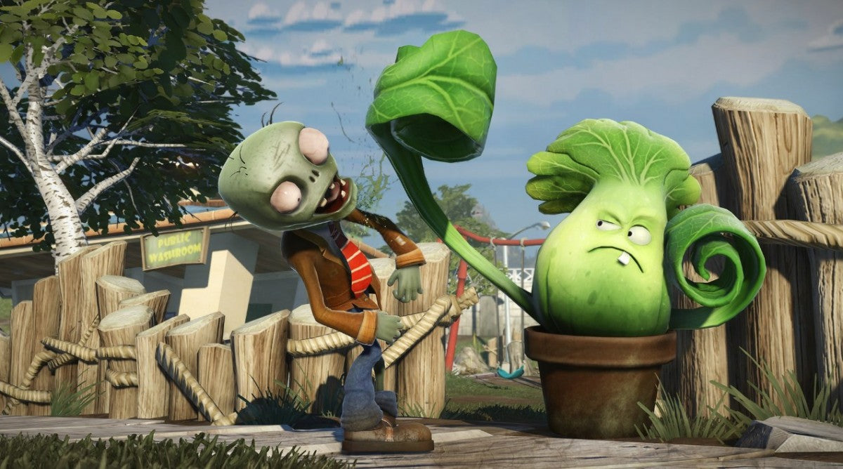 Plants vs. Zombies: Garden Warfare gameplay for Xbox One (XONE) third-person shooter video game