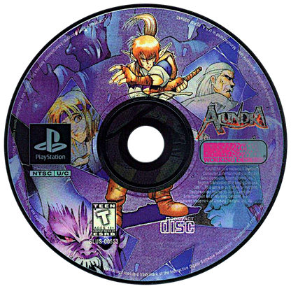 Alundra PS1 PlayStation 1 action RPG puzzle adventure fantasy dungeon crawling story driven gameplay dark themes retro video game disc 
