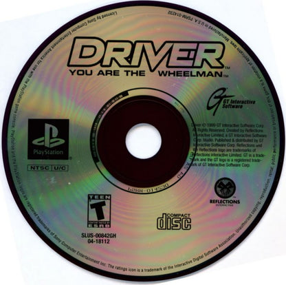 Driver: You are the Wheelman disc cover art for PlayStation 1 (PS1) racing video game