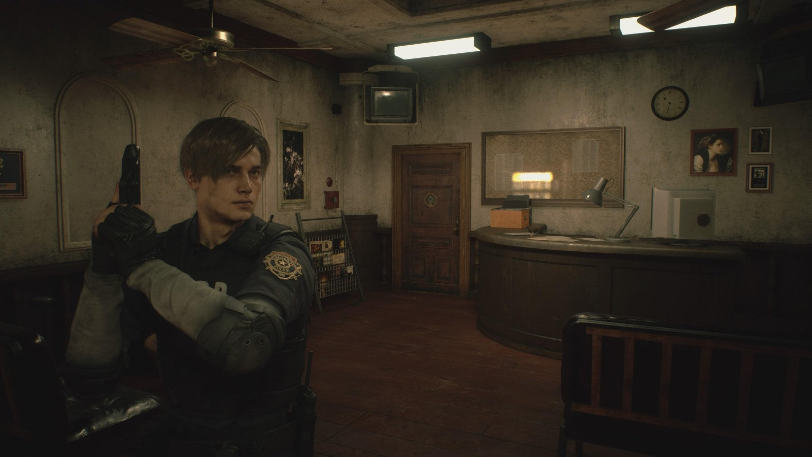 Resident Evil 2 PlayStation 5 PS5 for survival horror action video game fans featuring third person exploration intense combat zombies terrifying creatures puzzle solving resource management police station and Raccoon City environments Leon Kennedy and Claire Redfield campaigns cinematic storytelling and immersive horror adventure collectible gaming appeal gameplay