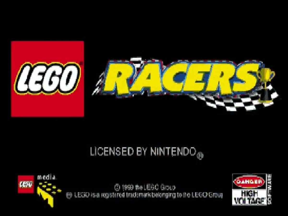 LEGO Racers title screen for Nintendo 64 (N64) video game