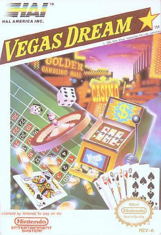 Vegas Dream cover art for Nintendo Entertainment System (NES) video game