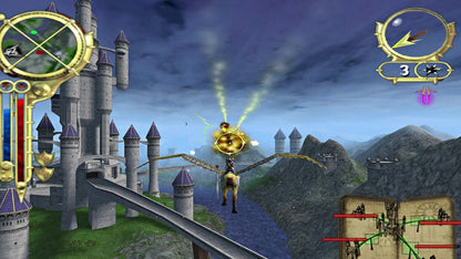 Savage Skies PS2 Sony PlayStation 2 fantasy aerial combat game dragon riding flying beasts air battles medieval fantasy setting multiplayer combat arcade flight gameplay retro gaming PlayStation 2 software video game title gameplay