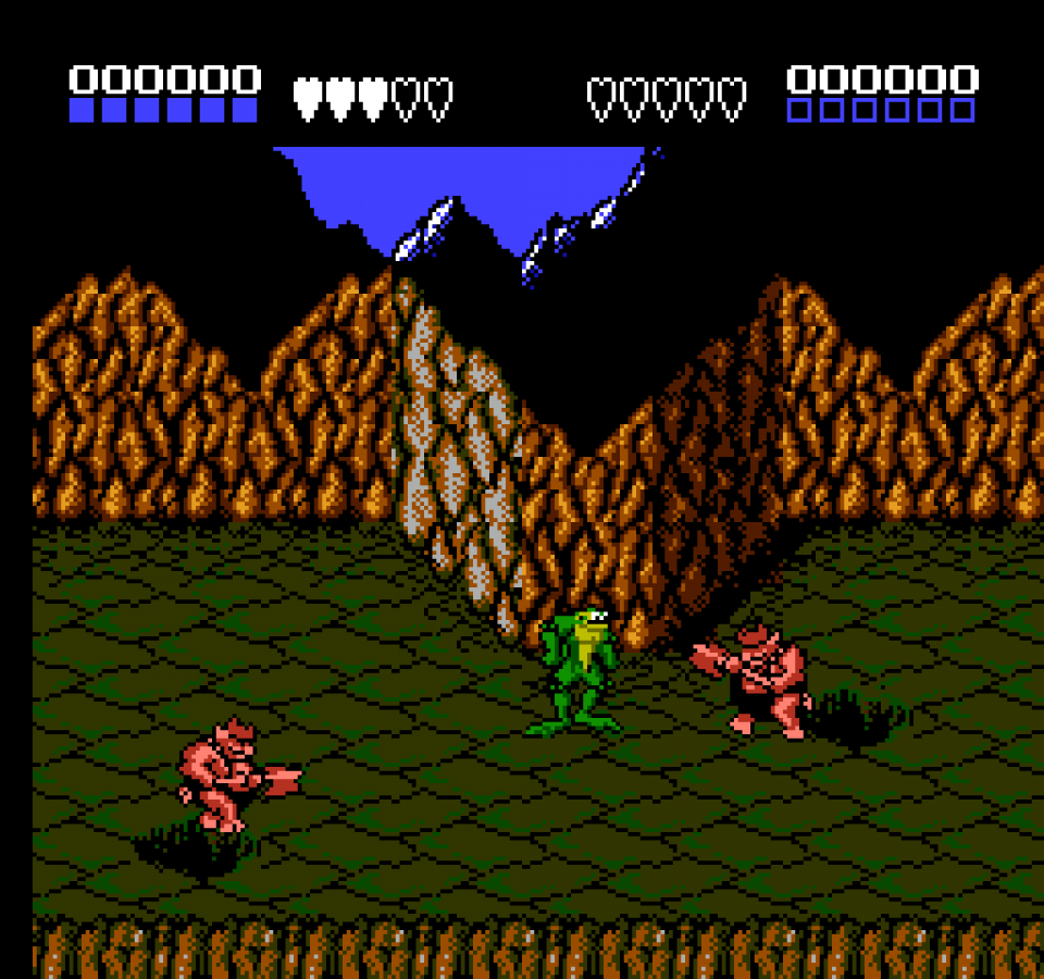 Battletoads gameplay image for Nintendo Entertainment System (NES) retro video game