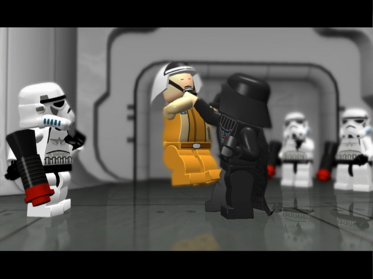 LEGO Star Wars The Complete Saga Wii game featuring family-friendly action adventure gameplay, cooperative play, and the full classic Star Wars saga in LEGO form gameplay