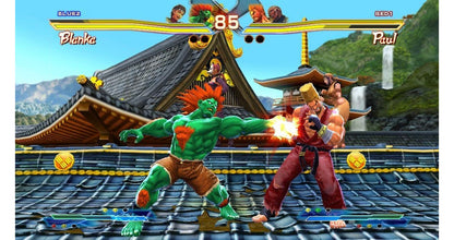 Street Fighter X Tekken for PlayStation 3 (PS3) at Gamers INC, featuring an epic crossover roster from two legendary fighting franchises with a tag-team combat system, Gem enhancements, and explosive cinematic special moves for the ultimate 2D fighter experience gameplay screenshot