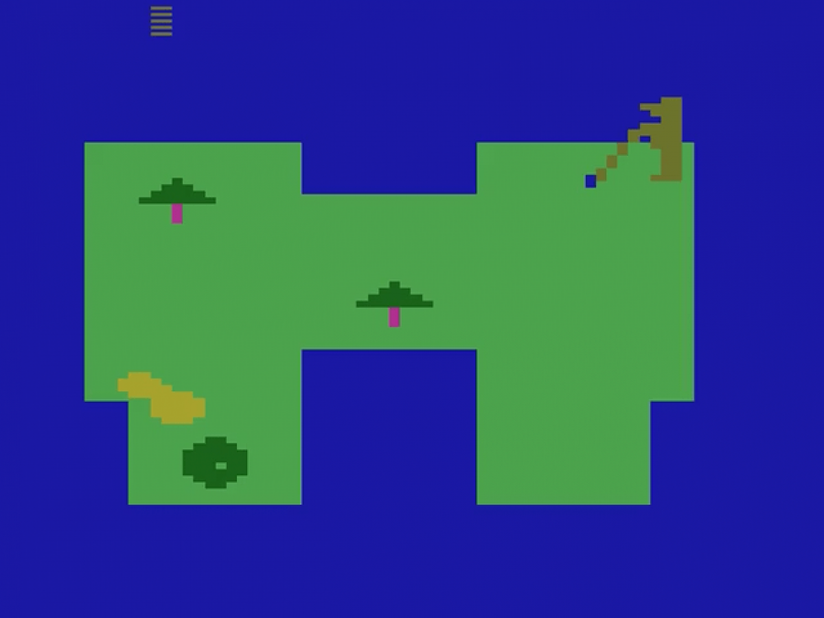 Golf starting screen art for Atari 2600 (2600) video game