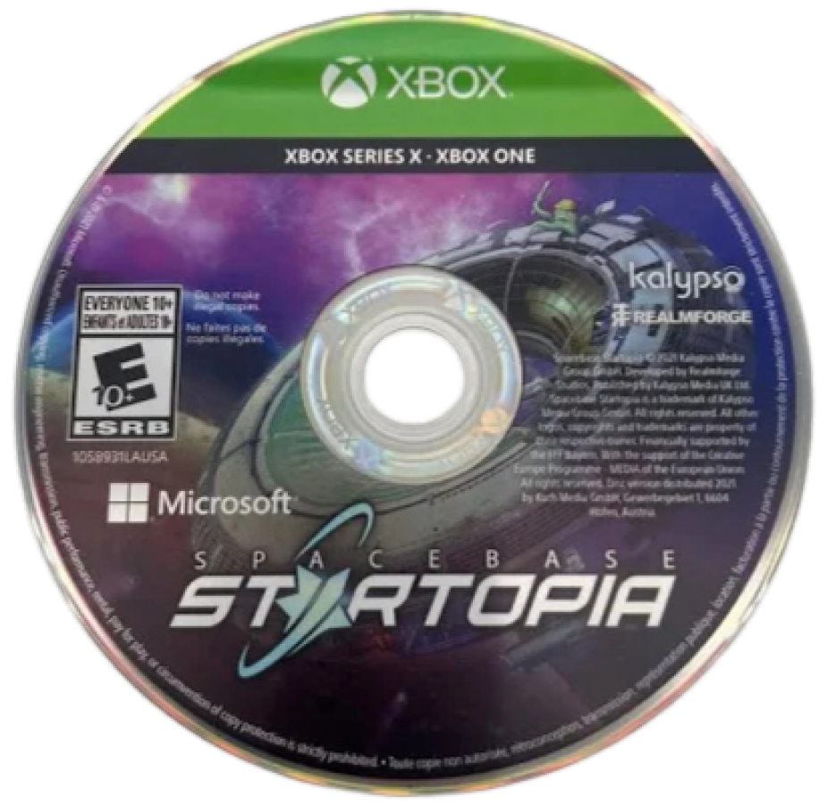 Spacebase Startopia – Xbox One (XONE) disc for space station management simulation video game