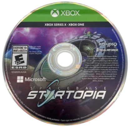Spacebase Startopia – Xbox One (XONE) disc for space station management simulation video game