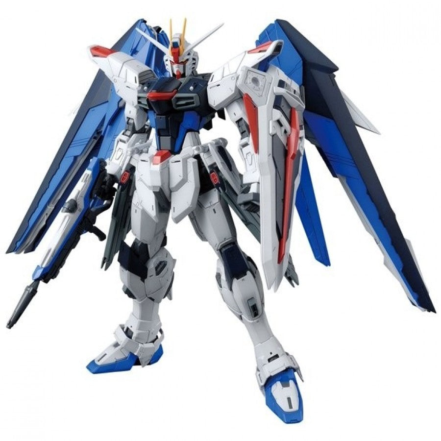 ZGMF-X10A Freedom Gundam Ver 2.0 Bandai MG model kit, Master Grade Gunpla, Gundam SEED mobile suit, detailed buildable mecha collectible pose powerful figure