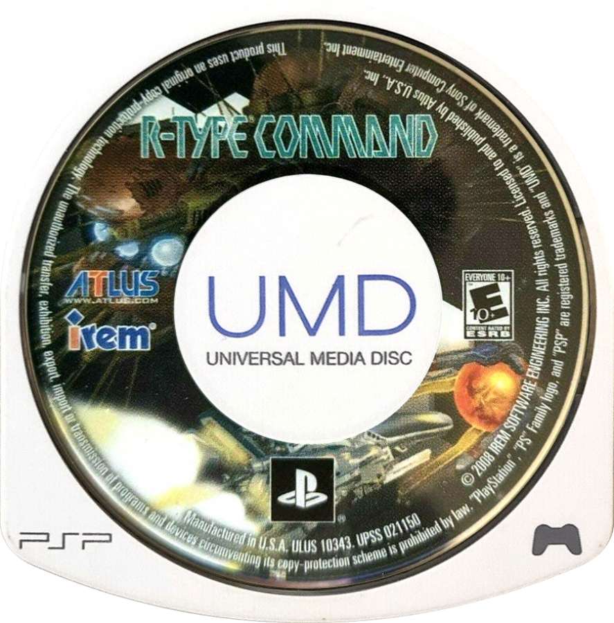 R-Type Command PlayStation Portable PSP for strategy video game fans featuring turn based space warfare tactical fleet battles iconic R-Type spacecraft sci fi campaign strategic mission planning alien enemy encounters deep combat mechanics collectible gaming appeal UMD disc