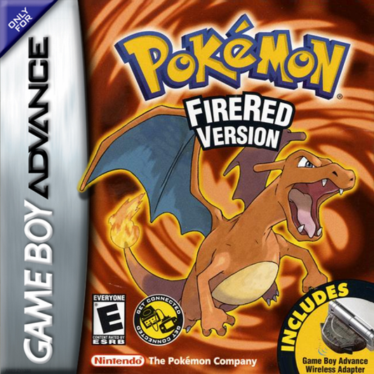 Pokemon: Fire Red cover art for Game Boy Advance (GBA) video game