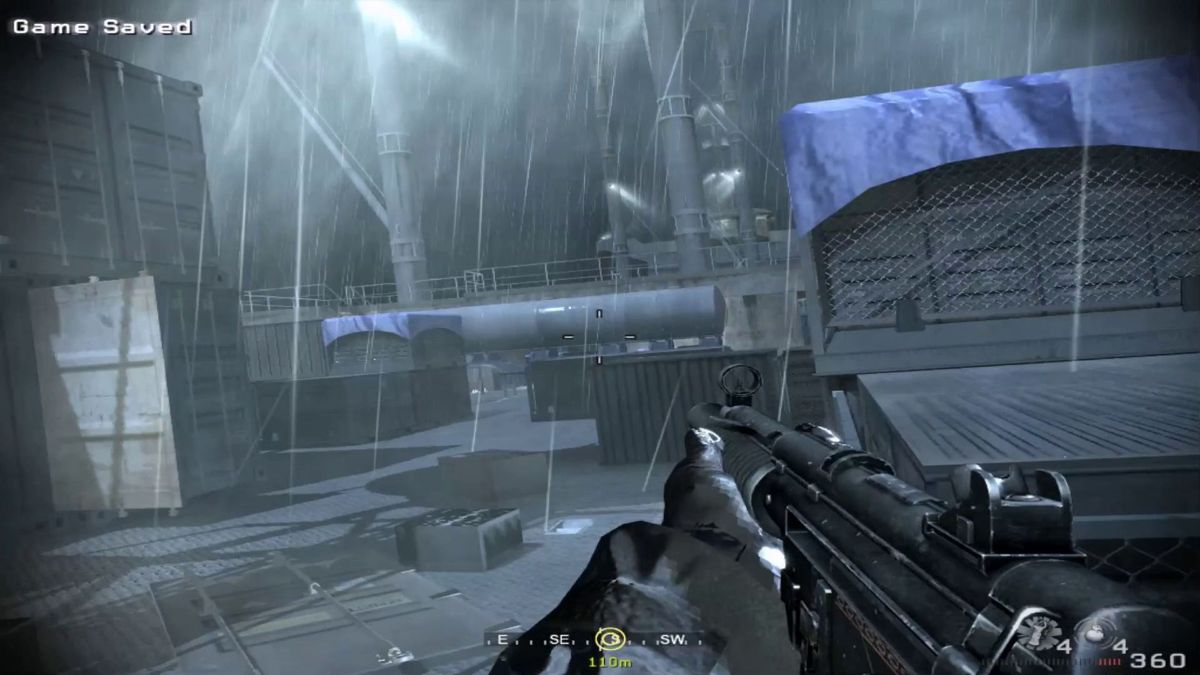 Call of Duty 4: Modern Warfare Platinum Hits for Xbox 360 with modern military action theme gameplay