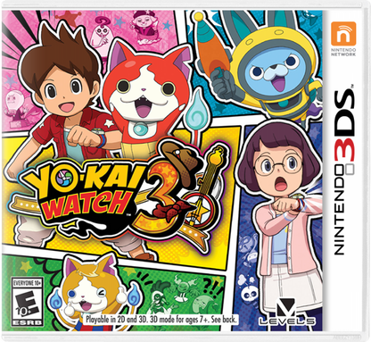 Yo-Kai Watch 3 cover art for Nintendo 3DS (3DS) video game
